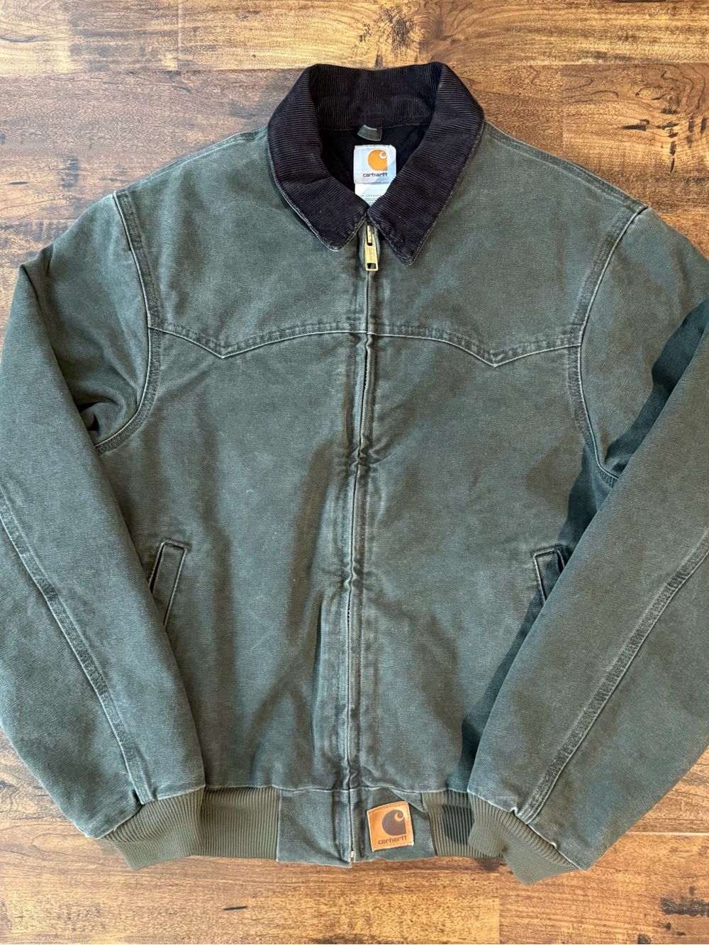 Vintage 2003 Carhartt Santa Fe Jacket J14 MOS (Moss Green) Size Medium